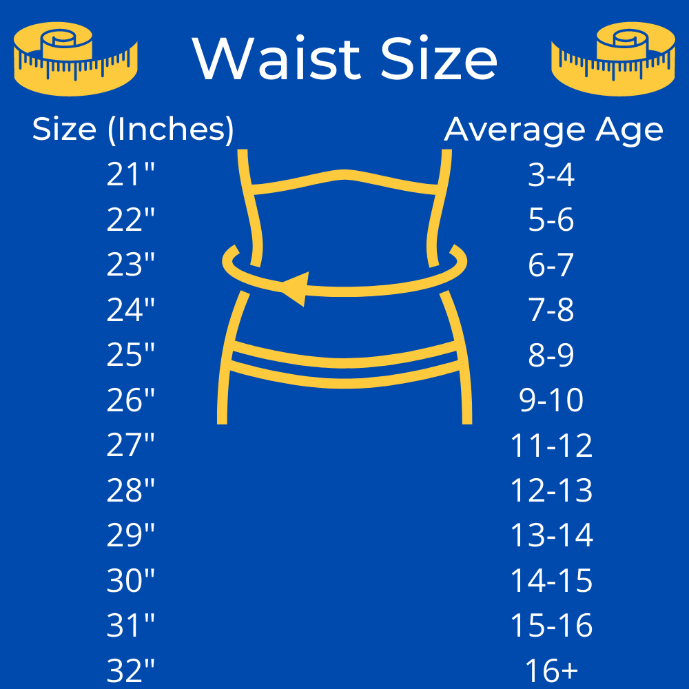Conversion Guide for Waist Size to Childs Age