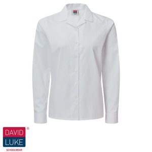 Long Sleeved Blouse Rever Collar 2 Pack, David Luke, Blouses