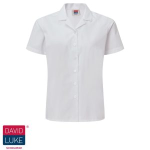Short Sleeved Blouse Rever Collar 2 Pack, David Luke, Blouses