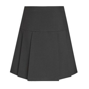 Black David Luke Junior Drop Waist Pleated Skirt, David Luke, Skirts