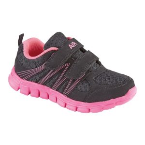 Black and Pink School Trainer, School Shoes, Sports Trainers and Plimsolls