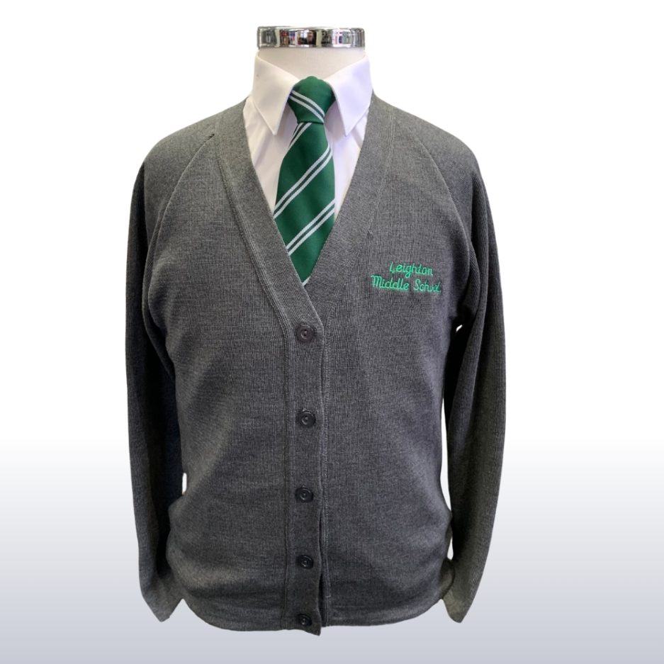 Leighton Middle School - Knitted Cardigan, Schools, Leighton Middle