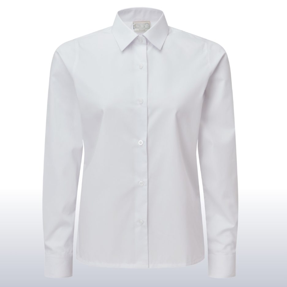 Long Sleeved Blouse Standard Collar 2 Pack, Cedars Upper, Heathwood Lower, Leighton Middle, Linslade School, Overstone Combined, David Luke, Blouses