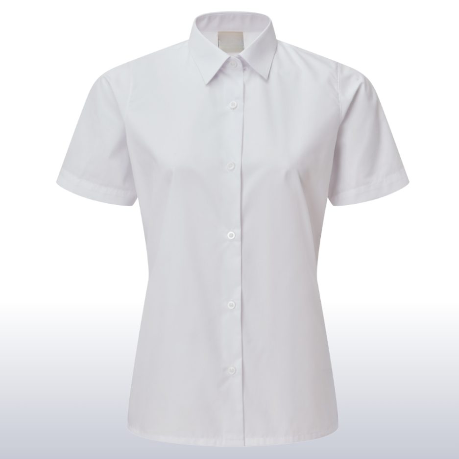 Short Sleeved Blouse Standard Collar 2 Pack, Cedars Upper, Heathwood Lower, Leighton Middle, Linslade School, Overstone Combined, David Luke, Blouses